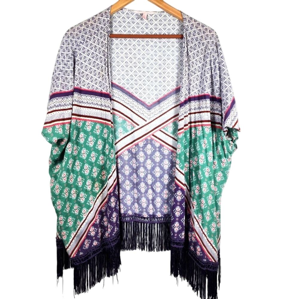 Women's Victoria Secret Bohemian Sheer Kimono Swim Cover Up Size Small